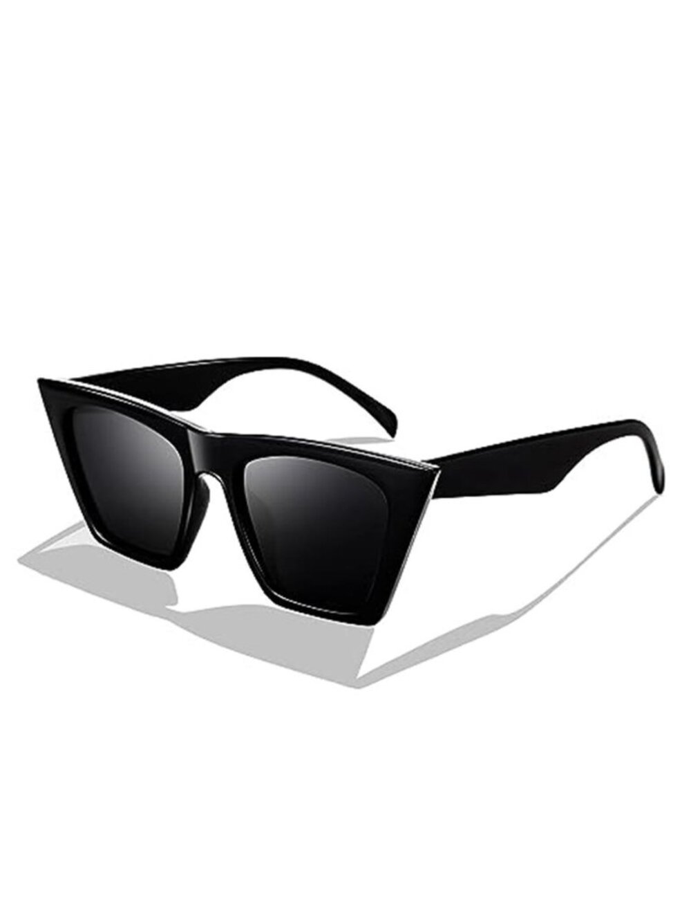Retro Square UV400 Sunglasses Lightweight Acetate Frame Fashion Eyewear Unisex